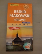 Mapa laminowana Compass nowa Beskid Makowski Średni