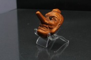 Netsuke - Maska Tengu, mityczna istota z teatru Noh - Japonia XX w.