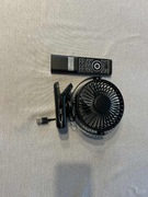 Bezprzewodowa mysz Fly Remote + mini wentylator biurkowy USB z zaciskiem