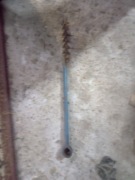 Swider do drewna ręczny kuty 15mm dł  43cm PRL