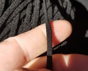 3 mm - Czarna - Guma Elastyczna do Maseczek 