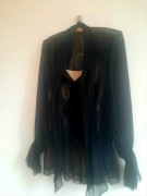 Bluzka czarna jedwabna Luisa Spagnoli