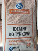 Wapno Super Białe LHOIST Bukowa 25kg Worki BRUTTO