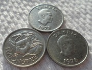 Zambia Republika 5 ngwee 1978 KM# 11 Kwiat Ipomoea corymbosa 1 szt.
