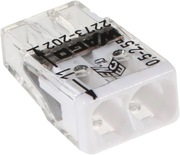 Wago szybkozłączka podwójna przeźroczysta na drut 