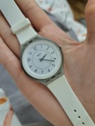 Zegarek swatch skin big biały szary super stan