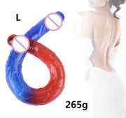 Dildo dwustronne realistyczne, wibratory elastyczne, długi dong do dwustron