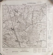 Oryginalna mapa Messtischblatt „Korsenz” Korzeńsko, pomiar 1890r wyd. 1928r