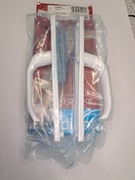 Klamka aluminiowa na wkładkę do drzwi zewnętrznych DIANA 72 biała 