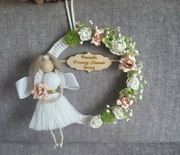 Aniołek na obręczy prezent ozdoba 