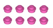 LEGO 4073 - Dark Pink Plate, Round 1 x 1 - 8 szt.