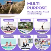 Mata gimnastyczna nadmuchiwana do Jogi, Taekwondo z pompą elektryczną 