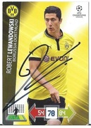 Robert LEWANDOWSKI oryginalny autograf PANINI