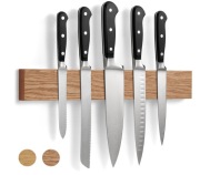 Magnetyczny Uchwyt Stojak Na Noże 40cm Drewniany Regał Na Noże