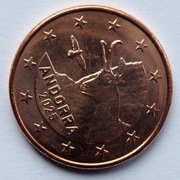 ANDORA 2025 5 CENTÓW UNC !!!!!!!!!!