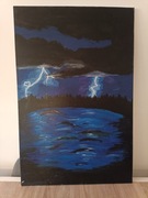 Obraz niespokojna woda