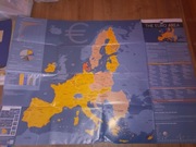 Mapa strefy euro The Euro Area broszura Unia Europejska (2019) duża
