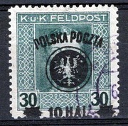 PMW, Fi 22a znaczek stemplowany bez kleju i śladem podlepki