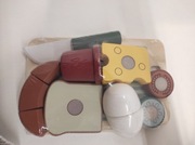 Smiki drewniany zestaw śniadaniowy do krojenia dla dzieci drewniane zabawki