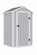 Domek narzędziowy ogrodowy magazyn szopa - w kolorze szarym