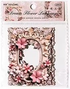 Kwiatowe Ramki papierowe wytłaczane scrapbooking zestaw 10 szt.