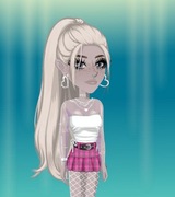 Włosy jeżykowe back alley cat moviestarplanet 1