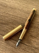 Pióro Wieczne - Drewno i Mosiądz 