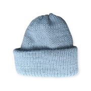 Ręcznie robiona czapka 100% ALPAKA Miękka, ciepła