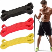 Zestaw 3 gum do ćwiczeń oporowe fitness 