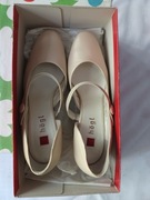 Buty Hogl - damskie czółenka perłowe eleganckie