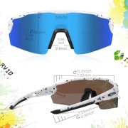 Polaryzacyjne okulary rowerowe z 4 soczewkami Sportowe  przeciwsłoneczne