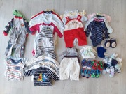 ZESTAW KOMPLET 82 UBRAŃ DLA CHŁOPCA DZIECK 3-6M 62