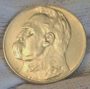 Moneta 10  zł  Józef Piłsudski  z 1937 r - piękny Dziadek 