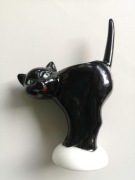 figurka pojemniczek czarny kot Goebel vintage 