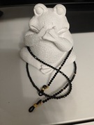 Piękny sznurek do okularów ręcznie robiony z turmalinu