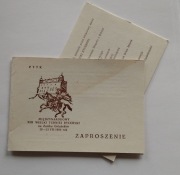 Zaproszenie  1989 r Golub Dobrzyń turniej rycerski