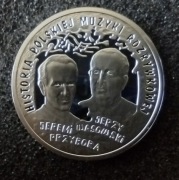 moneta kolekcjonerska 10 złotych Przybora i Wasowski