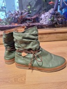 Skórzane ekologiczne botki rozm.34