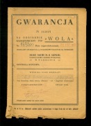 GWARANCJA Radio >WOLW< Zakł.im.Kasprzaka w W-wie 1958 rok.