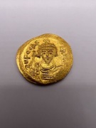 Złota moneta Solidus Bizancjum Fokas AD 607-609