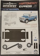 Kartonowy Express Nr k069 Tarpan Honker Policja