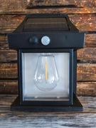 Lampa Solarna LED Latarnia, Kinkiet z czujnikiem ruchu i zmierzchu