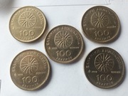 Greckie zestaw  (n.4) drachmy 1992