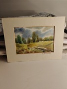 Akwarele Ostrowski. 2 sztuki 