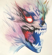 Rysunek abstrakcja, manga format A3