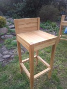 HOKERY Drewno LITE, Krzesła Barowe. PIĘKNE 8 szt. OKAZJA ! Loft, Rustykalne