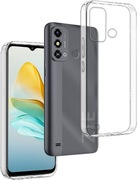 Etui 2szt + Szkło 2 do ZTE Blade A53  Przezroczyste Ultra Cienkie