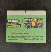 Opakowanie GUMA DO ŻUCIA Miętowa OZPC Odra Brzeg PRL 