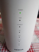 Router modem Nokia XS-2426G-B z zasilaczem w komplecie uszkodzony