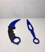 Zestaw 2 noży z drukarki 3d karambit z gry csgo oraz nóż „daggers”